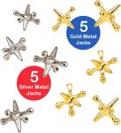 Metal Jacks and Rubber Ball Set