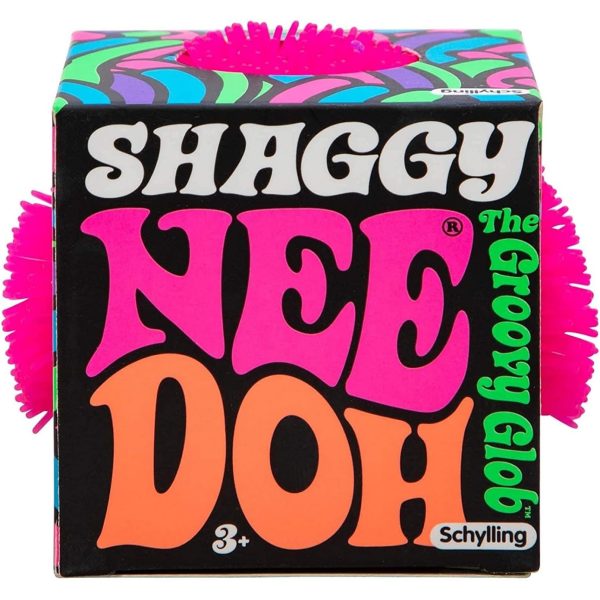 NeeDoh Shaggy Ball - Neon Squishy - 3 Pack